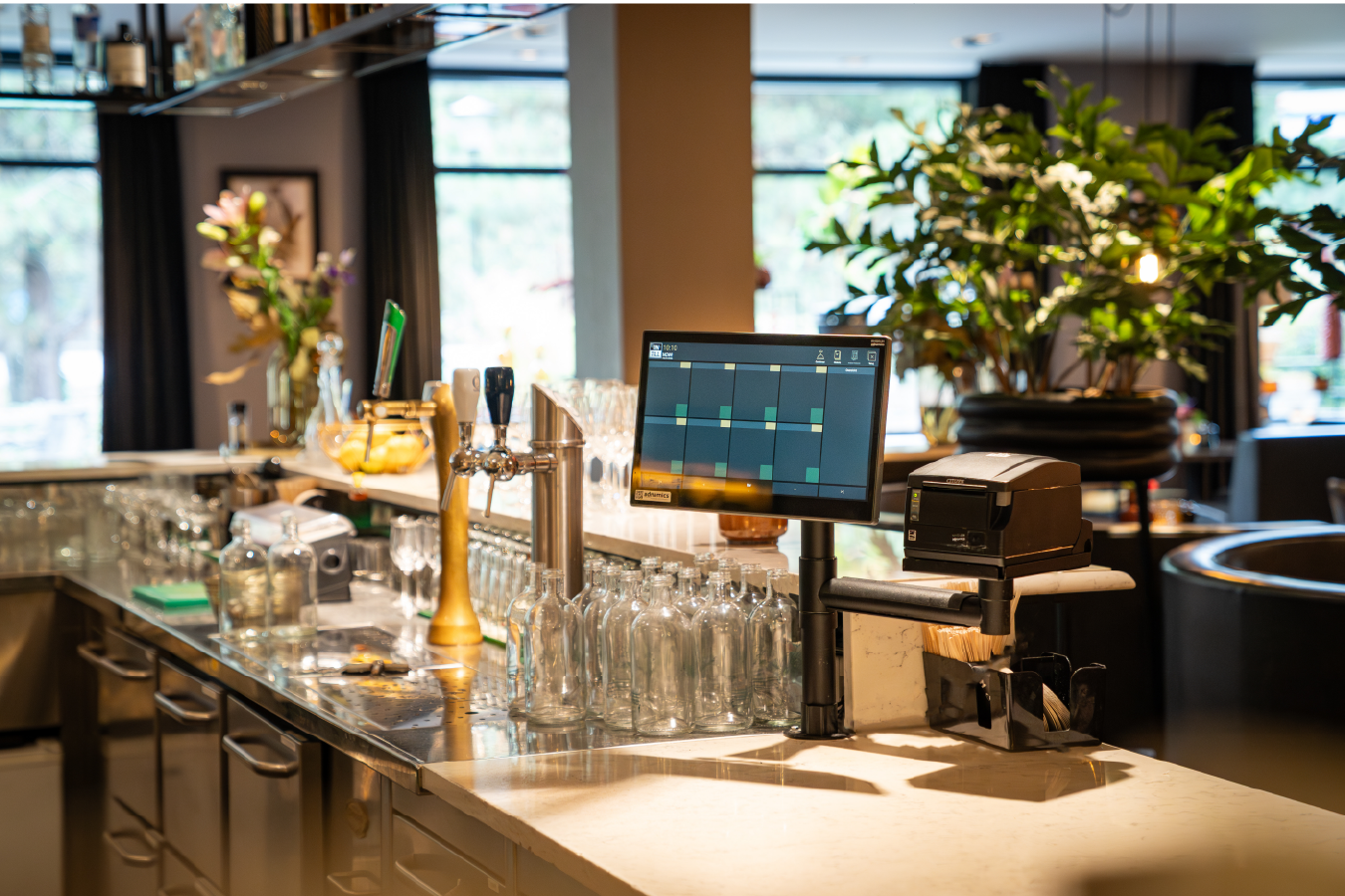 barscherm in hotelbar