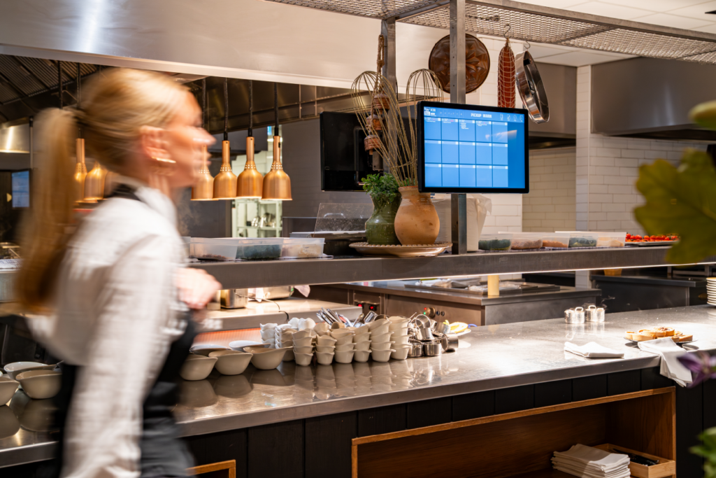 bediening loopt langs untill pickupscherm