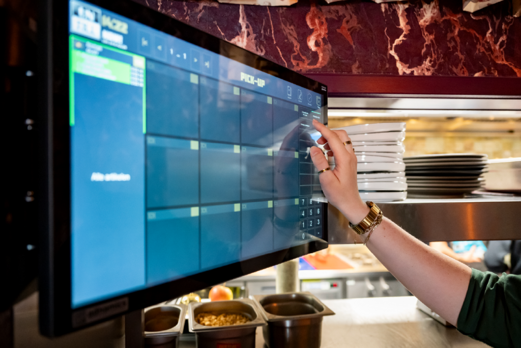 bediening werkt met pickupscherm